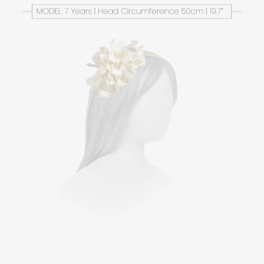 Sienna Likes To Party-Girls White Flowers Hairband | Childrensalon