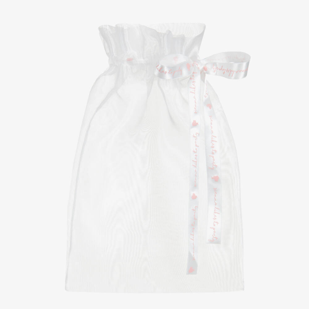 Sienna Likes To Party-Girls White & Silver Hairband  | Childrensalon