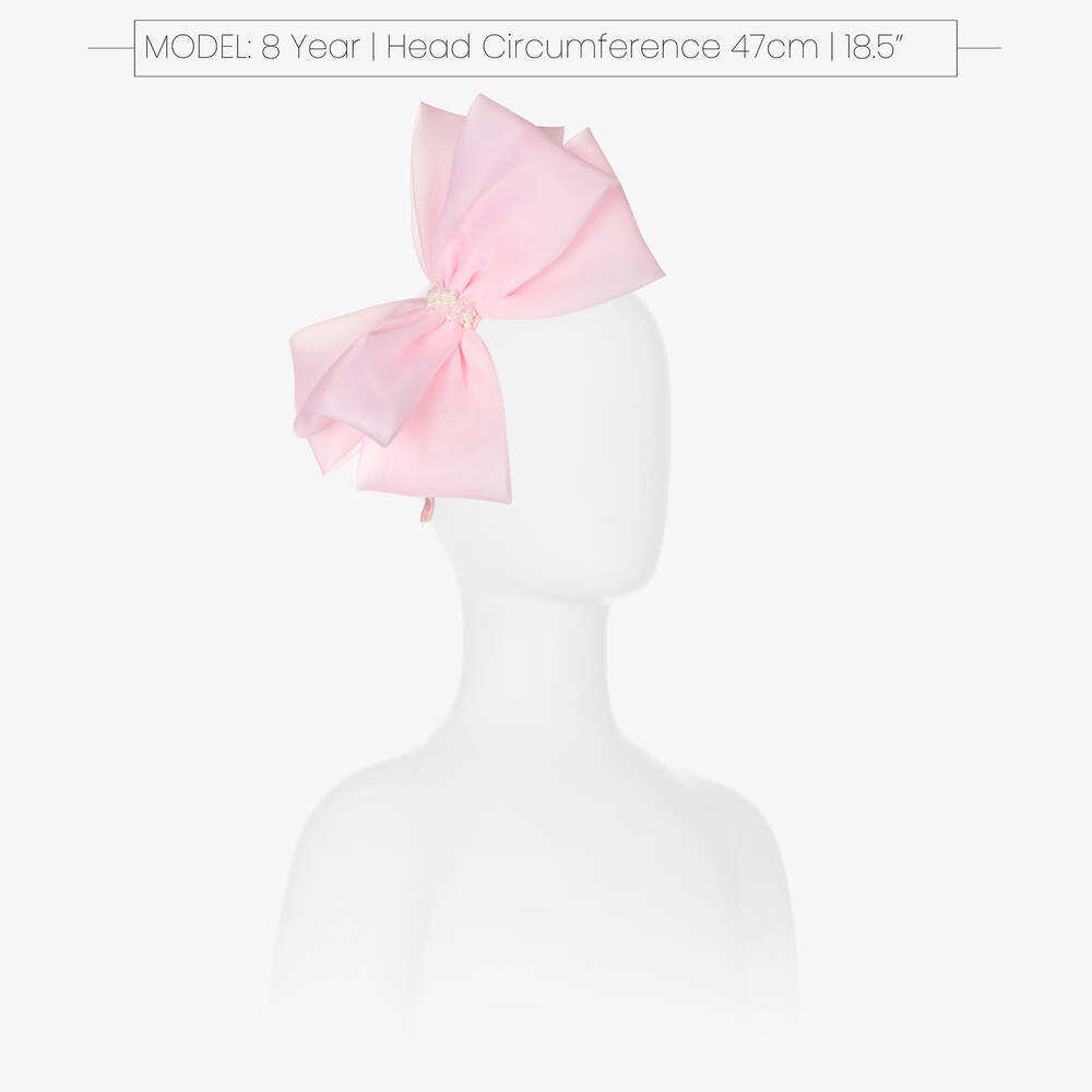 Sienna Likes To Party-Ободок для волос блестящий с бантом розового цвета | Childrensalon