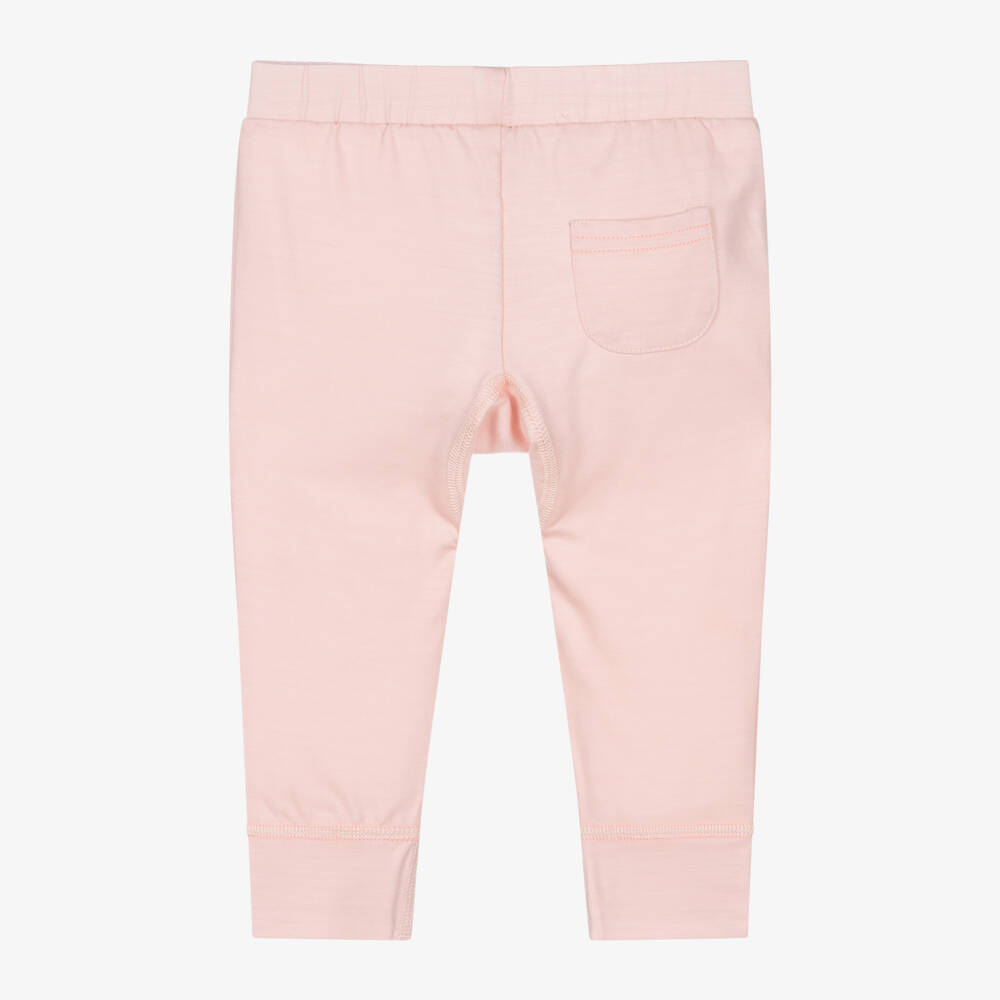 Smalls Merino-Baby Girls Pink ZQ Merino Wool Thermal Joggers | Childrensalon