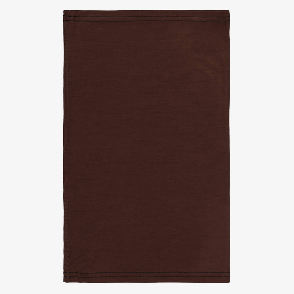 Smalls Merino-Chocolate Brown Merino Wool Snood | Childrensalon