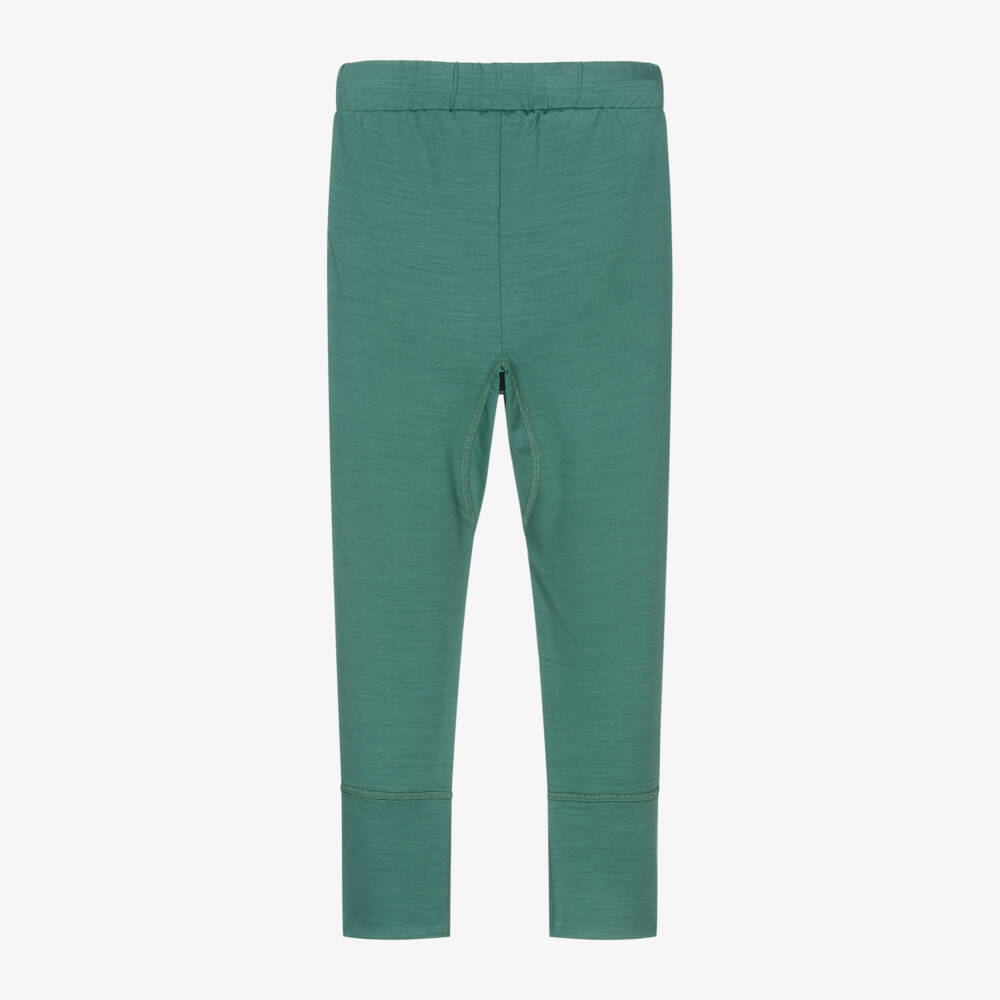 Smalls Merino-Green ZQ Merino Wool Thermal Joggers | Childrensalon
