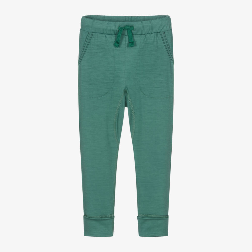 Smalls Merino-Green ZQ Merino Wool Thermal Joggers | Childrensalon