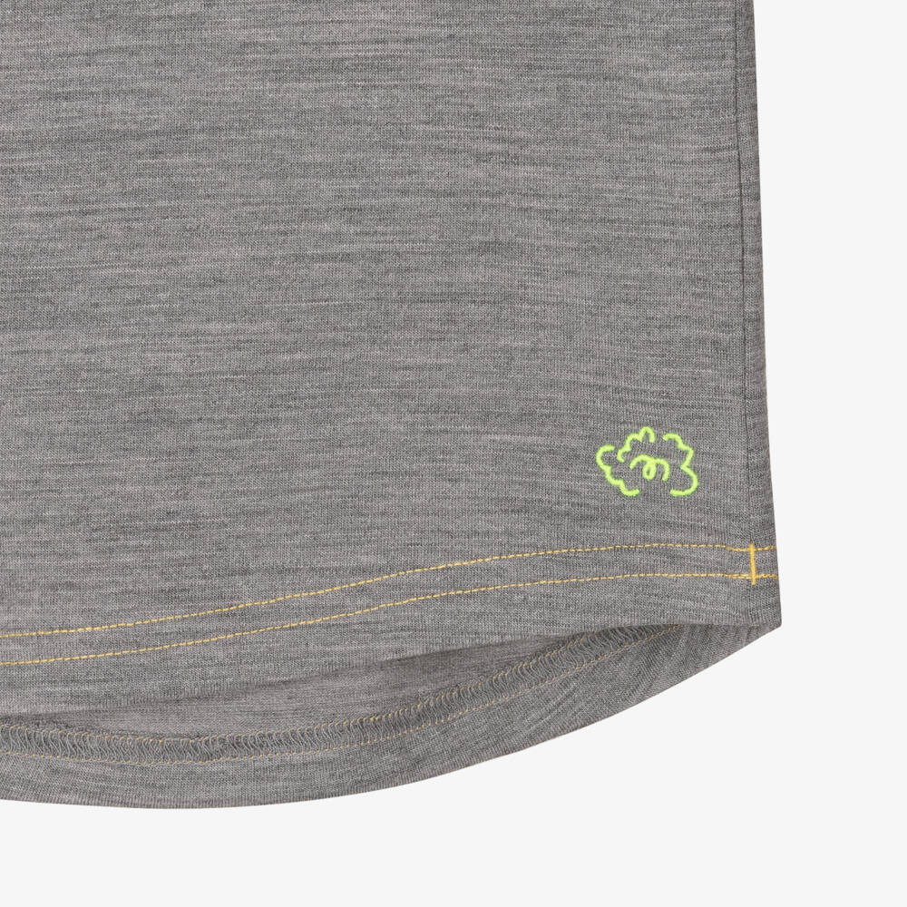 Smalls Merino-Grey Marl ZQ Merino Wool Thermal Vest Top | Childrensalon