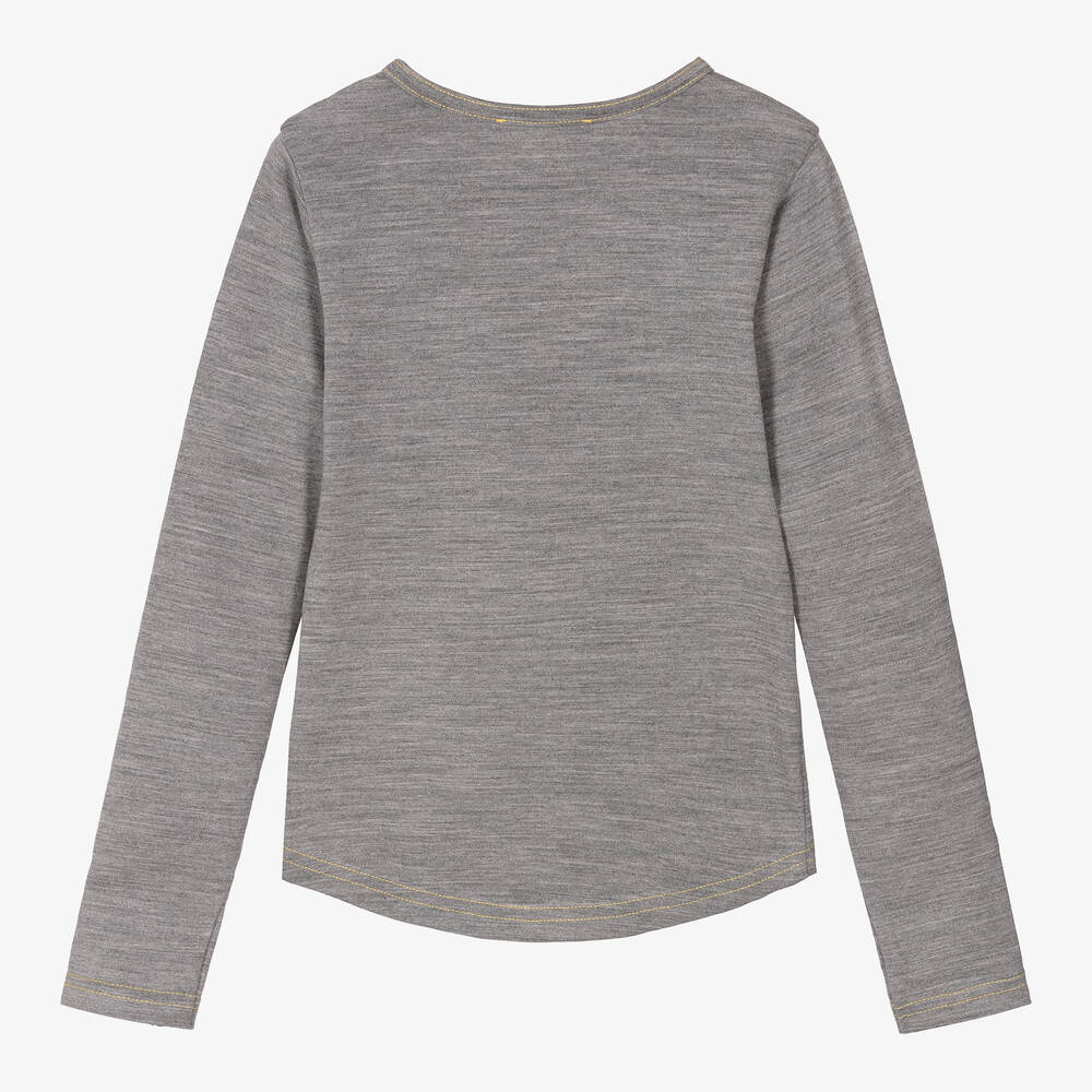 Smalls Merino-Grey Marl ZQ Merino Wool Top | Childrensalon
