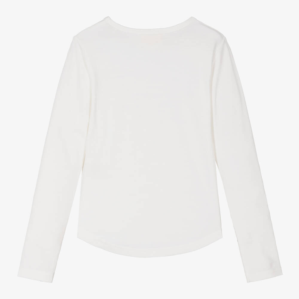 Smalls Merino-Ivory ZQ Merino Wool Thermal Top | Childrensalon