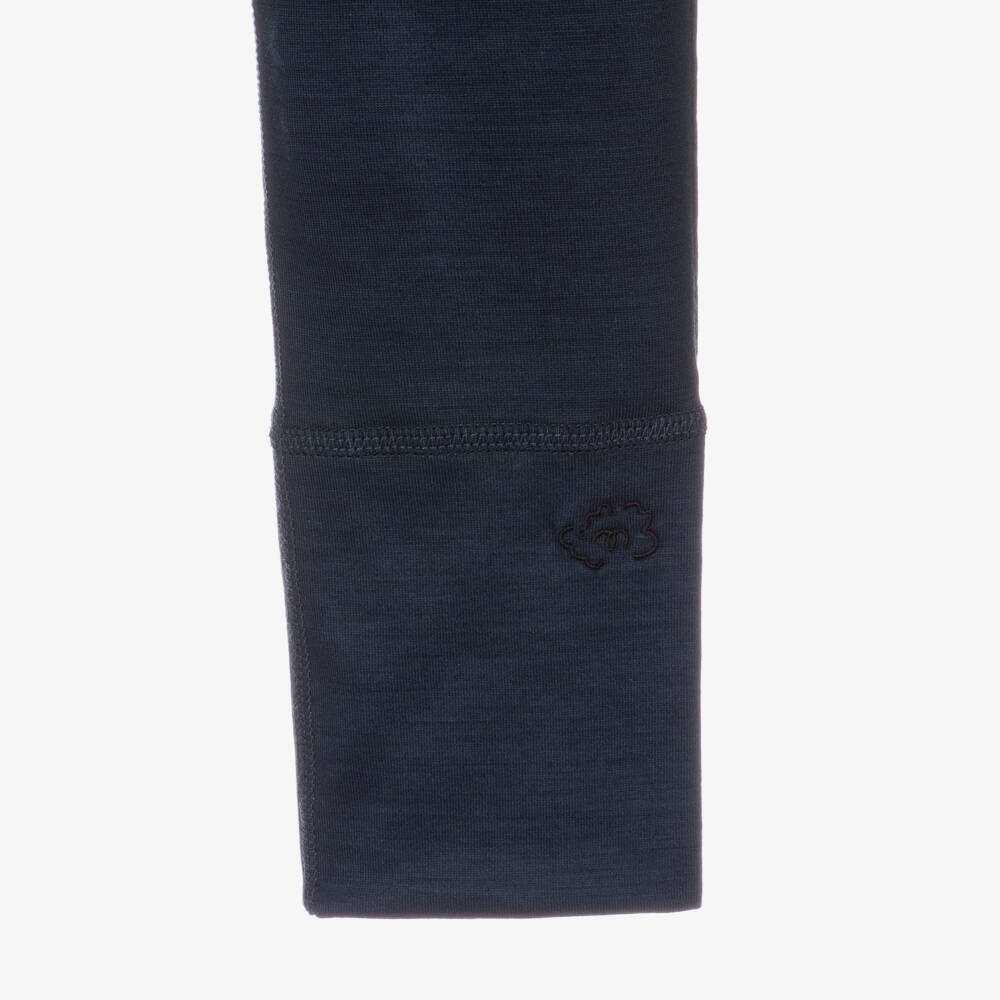 Smalls Merino-Navy Blue ZQ Merino Wool Slim Joggers | Childrensalon