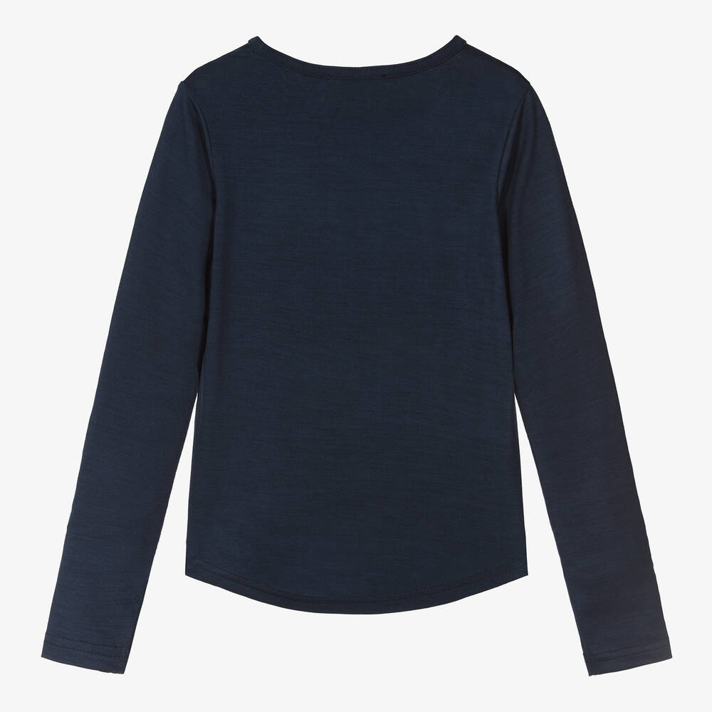 Smalls Merino-Navy Blue ZQ Merino Wool Top | Childrensalon