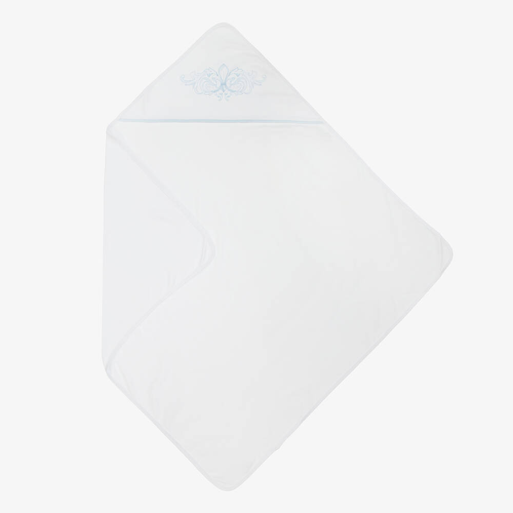 Sofija-Baby Boys White Blanket & Hat Gift Set | Childrensalon