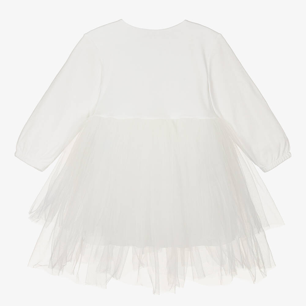 Sofija-Кремовое платье-пачка для девочек | Childrensalon