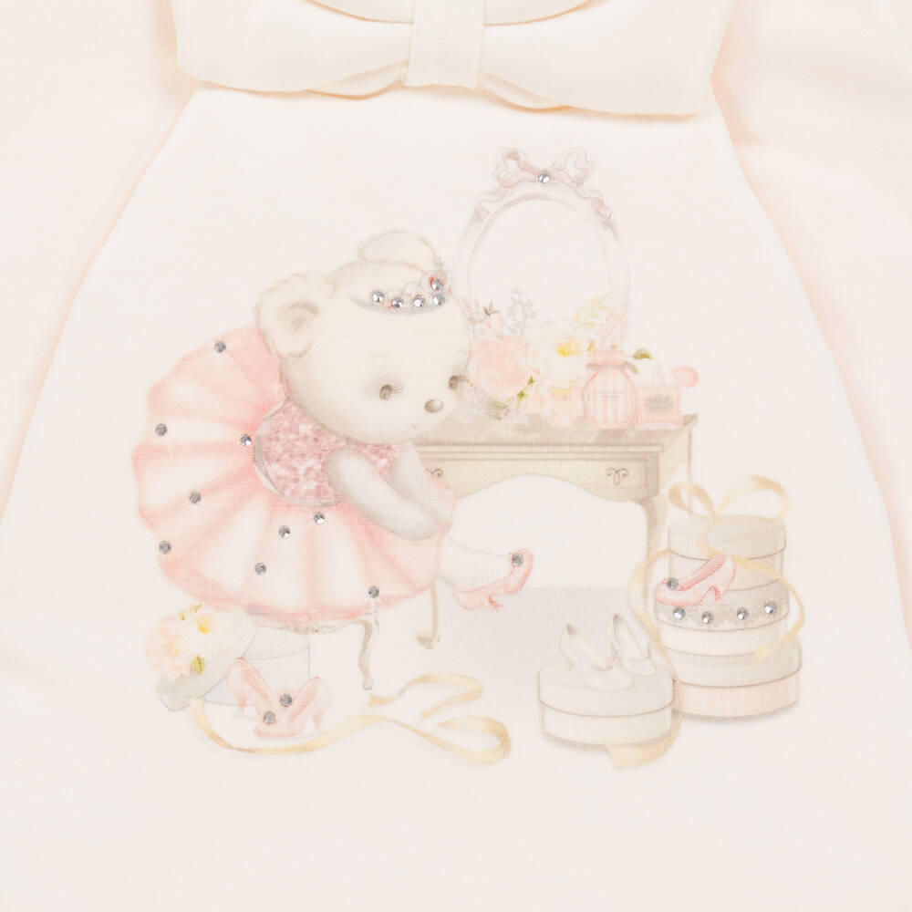 Sofija-أفرول للخروج قطن لون زهري للمولودات | Childrensalon