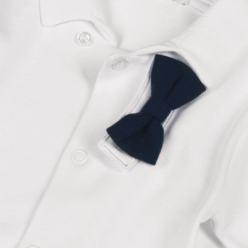 Sofija-Boys Grey & Navy Blue Piqué Waistcoat Suit | Childrensalon