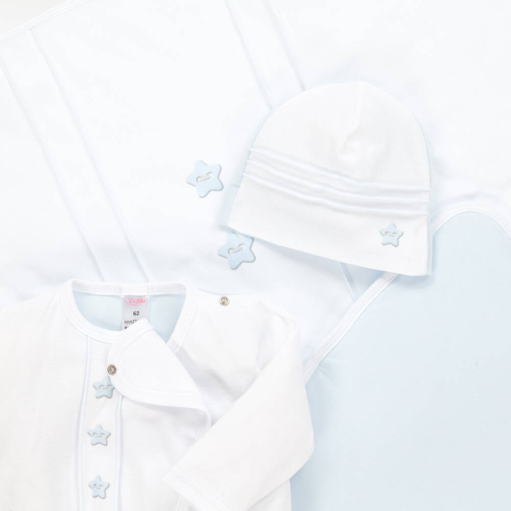 Sofija-Бело-голубой подарочноый комплект для малышей | Childrensalon