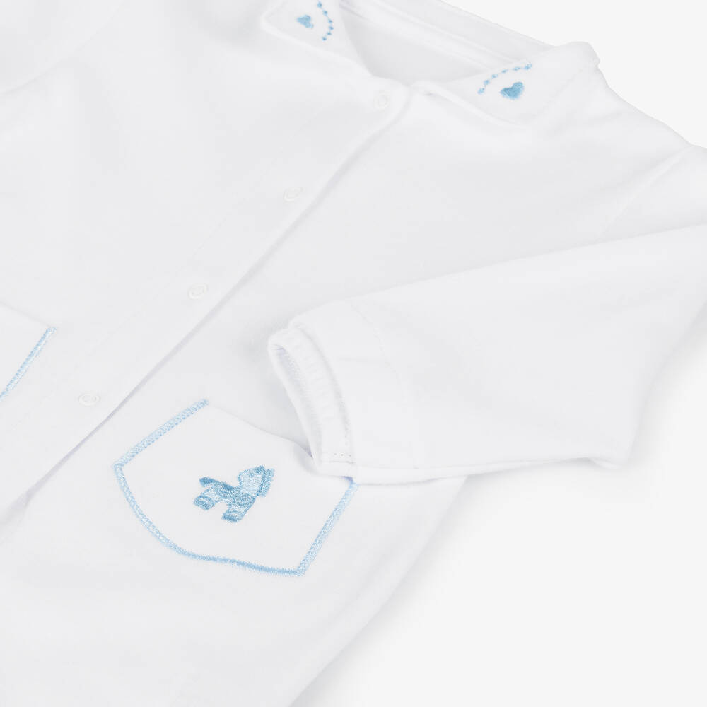 Sofija-Подарочный комплект белого цвета с комбинезоном | Childrensalon