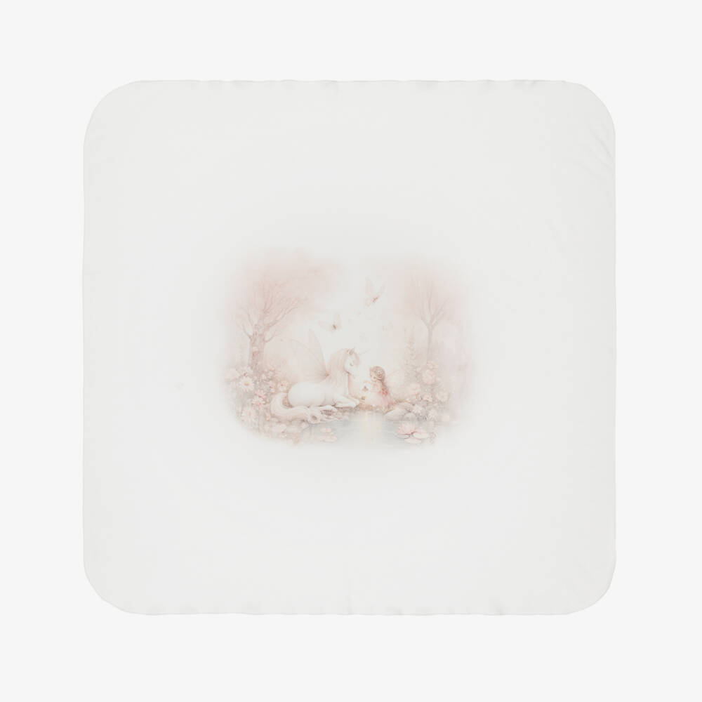 Sofija-Girls Ivory Cotton Enchanted Forest Babygrow Set | Childrensalon