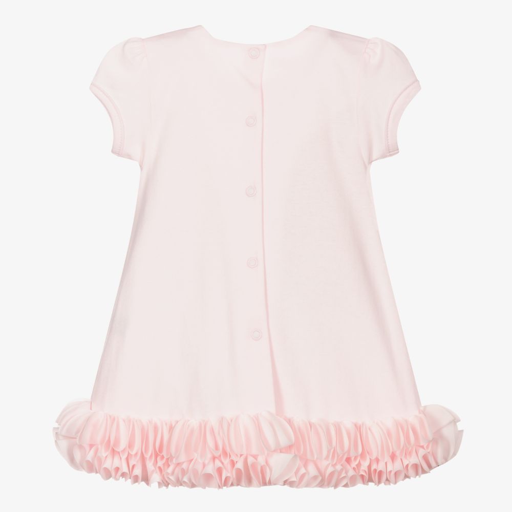 Sofija-Розовое платье из хлопкового джерси для девочек | Childrensalon
