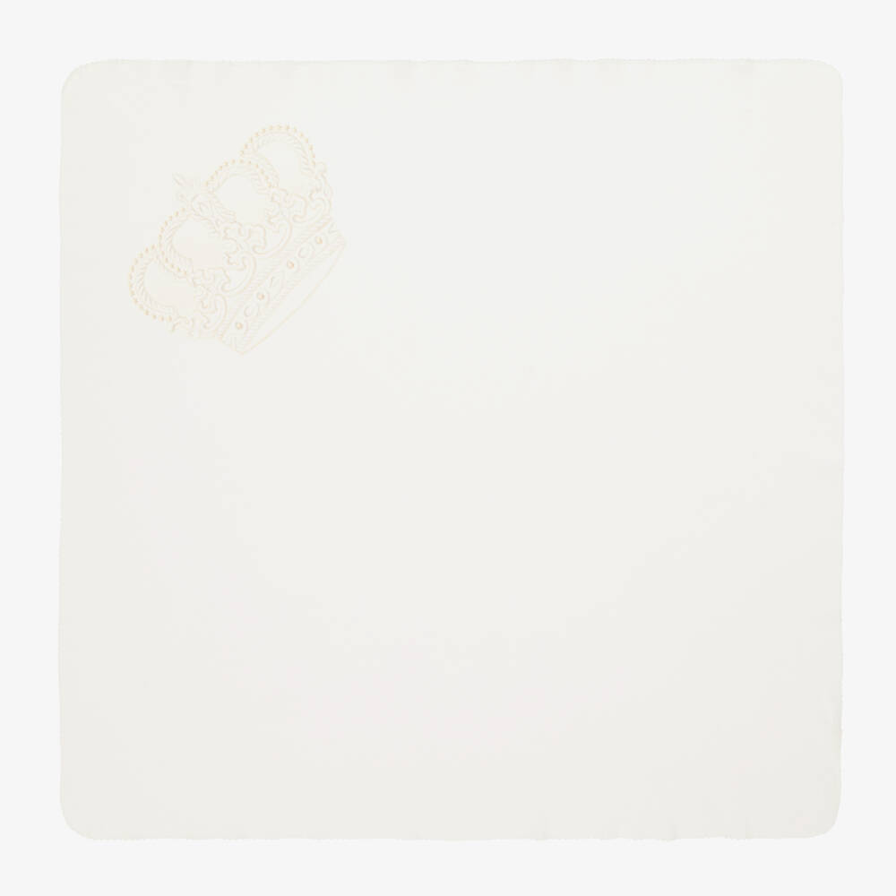 Sofija-Ivory Cotton Blanket & Hat Set | Childrensalon