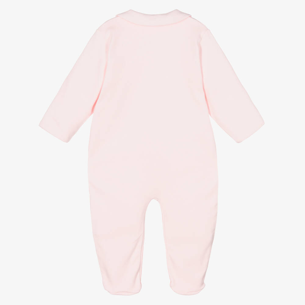 Sofija-Розовый хлопковый комбинезон с кроликами | Childrensalon