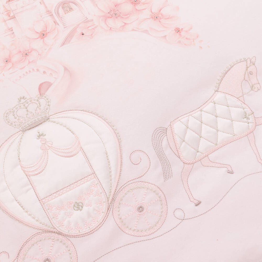 Sofija-Pink Cotton Padded Blanket (85cm) | Childrensalon