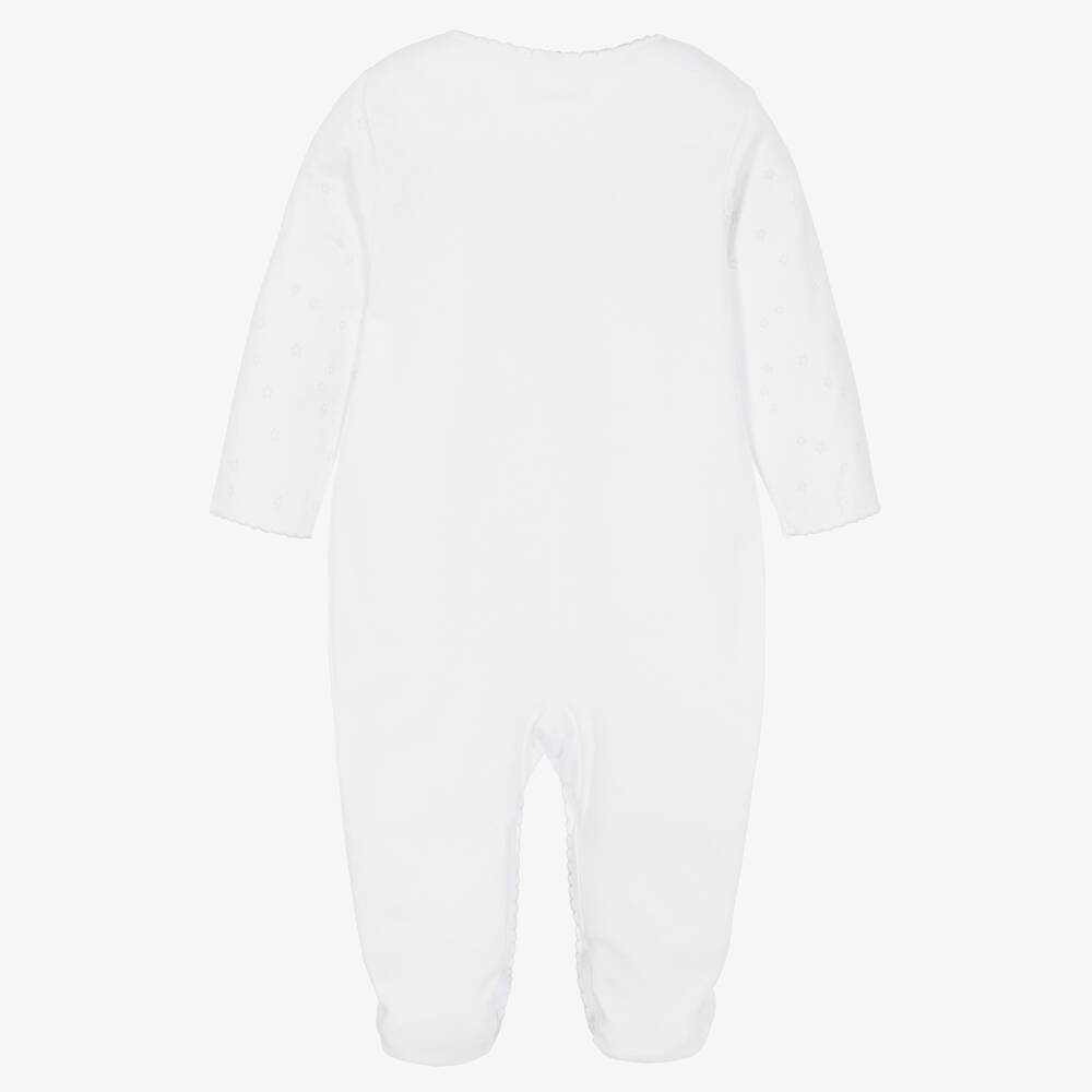 Sofija-Белый хлопковый комбинезон | Childrensalon