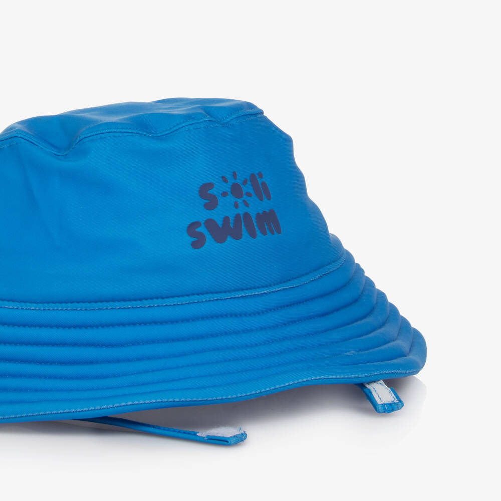 Soli Swim-Шапка для плавания синяя для мальчиков (UPF50+) | Childrensalon