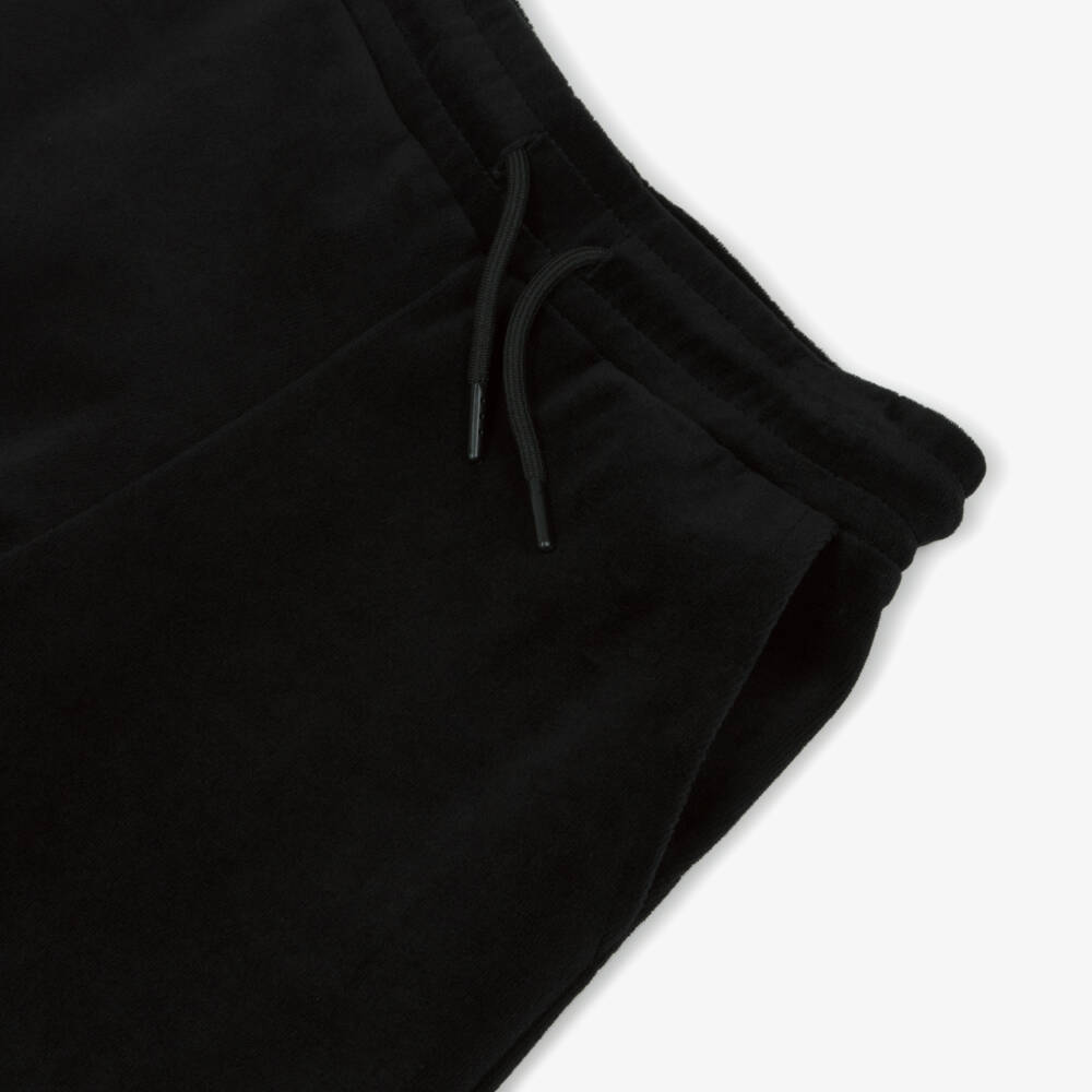 Sonia Rykiel Paris-Джоггеры широкие чёрные велюровые для девочек | Childrensalon