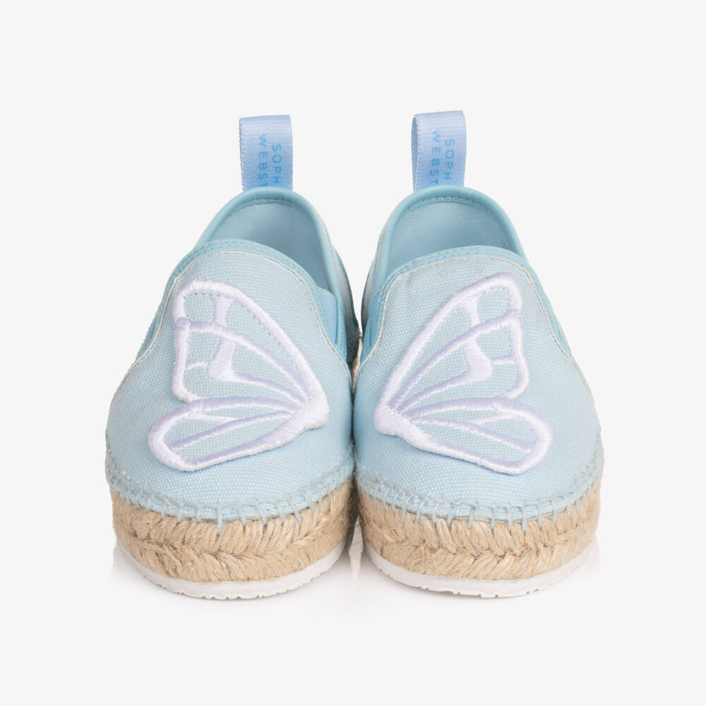 Sophia Webster Mini-Эспадрильи голубые с бабочкой для девочек | Childrensalon