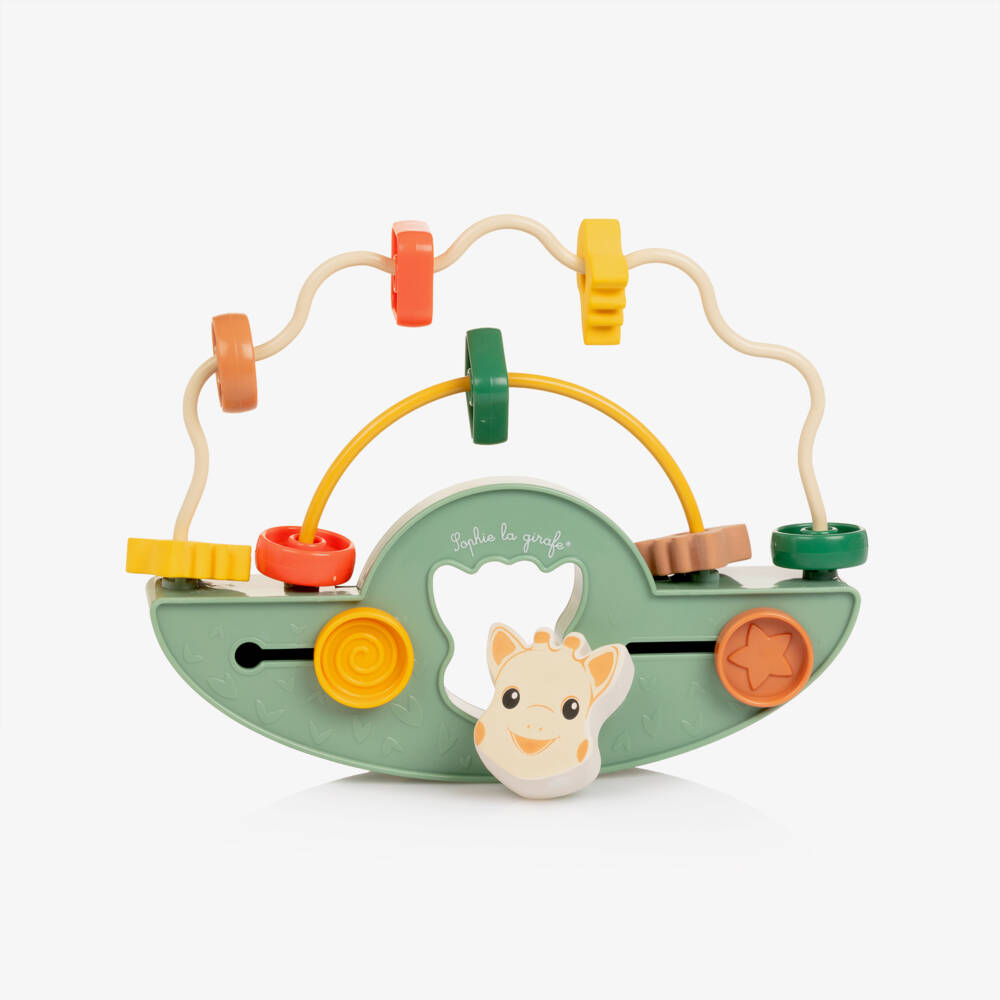 Sophie la Girafe-Green Sophie the Giraffe Tilting Abacus Toy (23cm) | Childrensalon