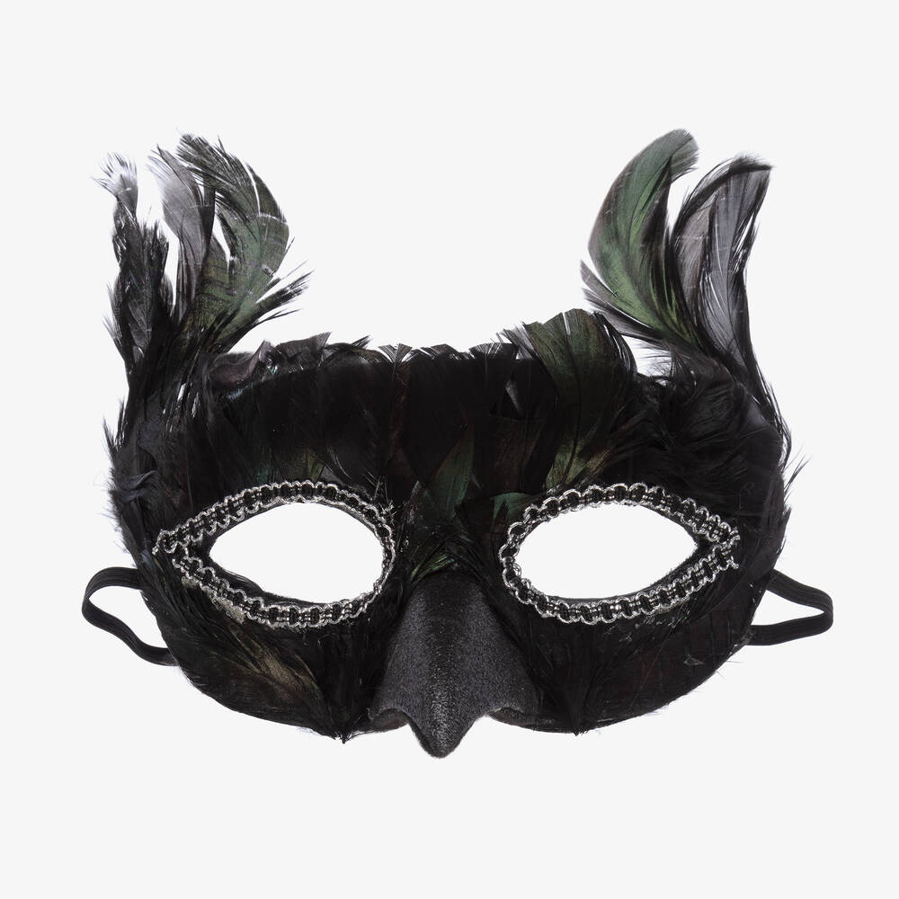 Souza-Black Feather Bird Mask | Childrensalon