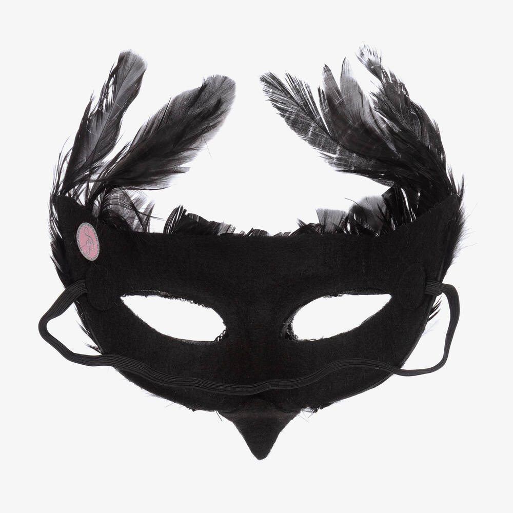 Souza-Black Feather Bird Mask | Childrensalon