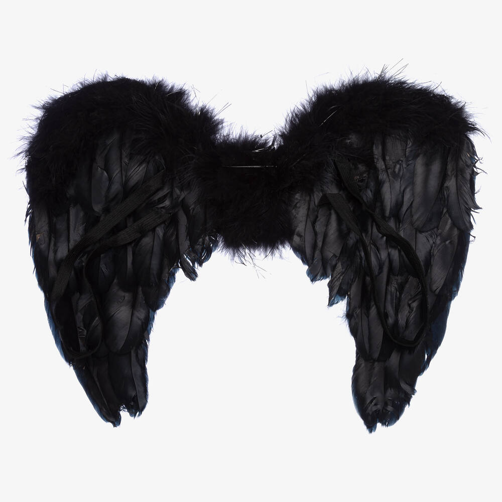 Souza-Black Feather Wings | Childrensalon