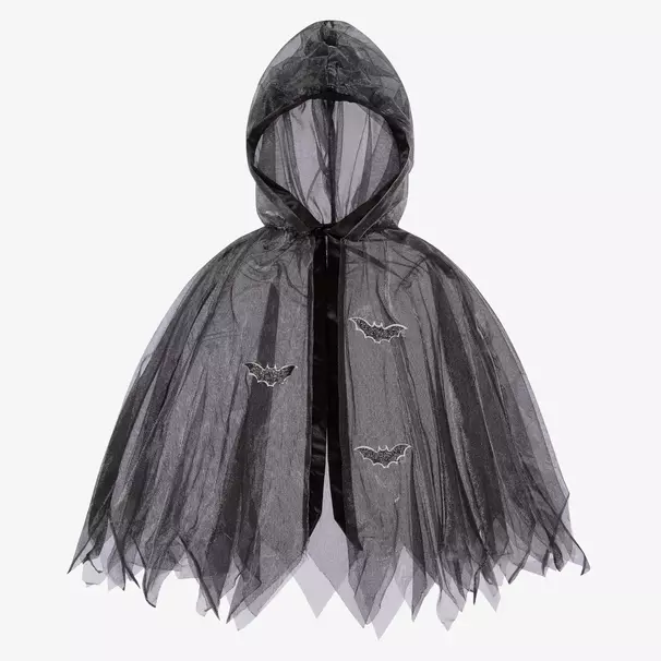 Souza-Black Glitter Bat Costume Cape | Childrensalon