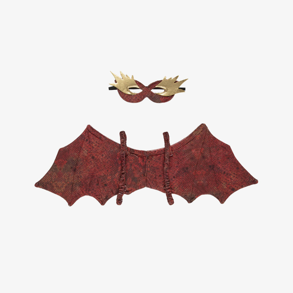 Souza-Boys Red & Gold Dragon Wing & Mask Costume | Childrensalon