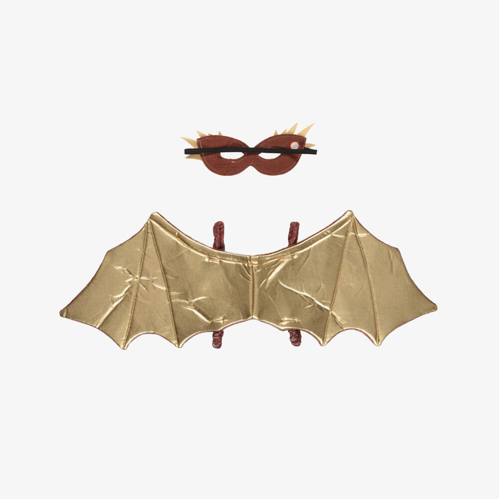 Souza-Boys Red & Gold Dragon Wing & Mask Costume | Childrensalon