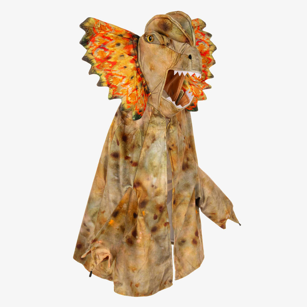 Souza-Brown & Green Dinosaur Costume Cape | Childrensalon