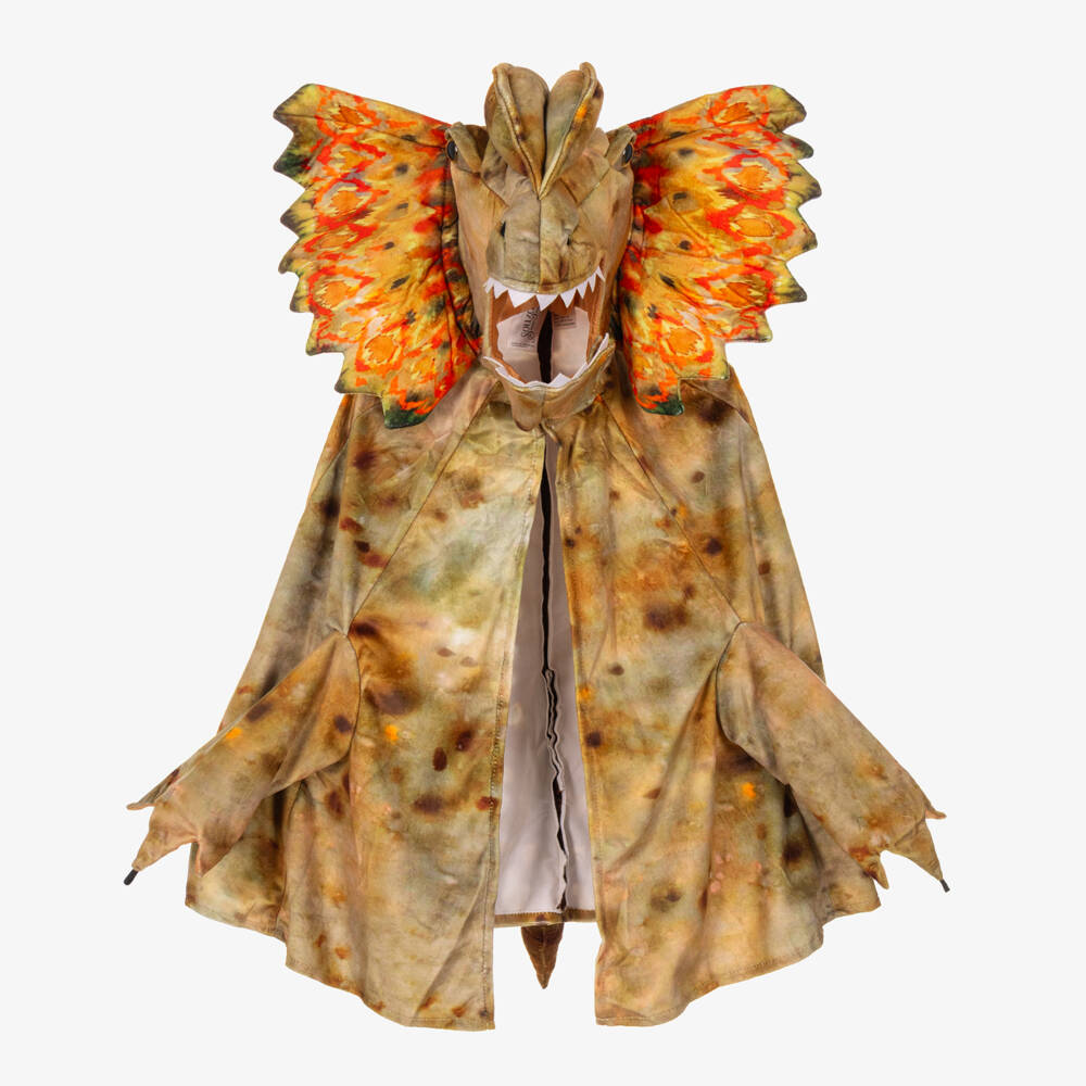 Souza-Brown & Green Dinosaur Costume Cape | Childrensalon