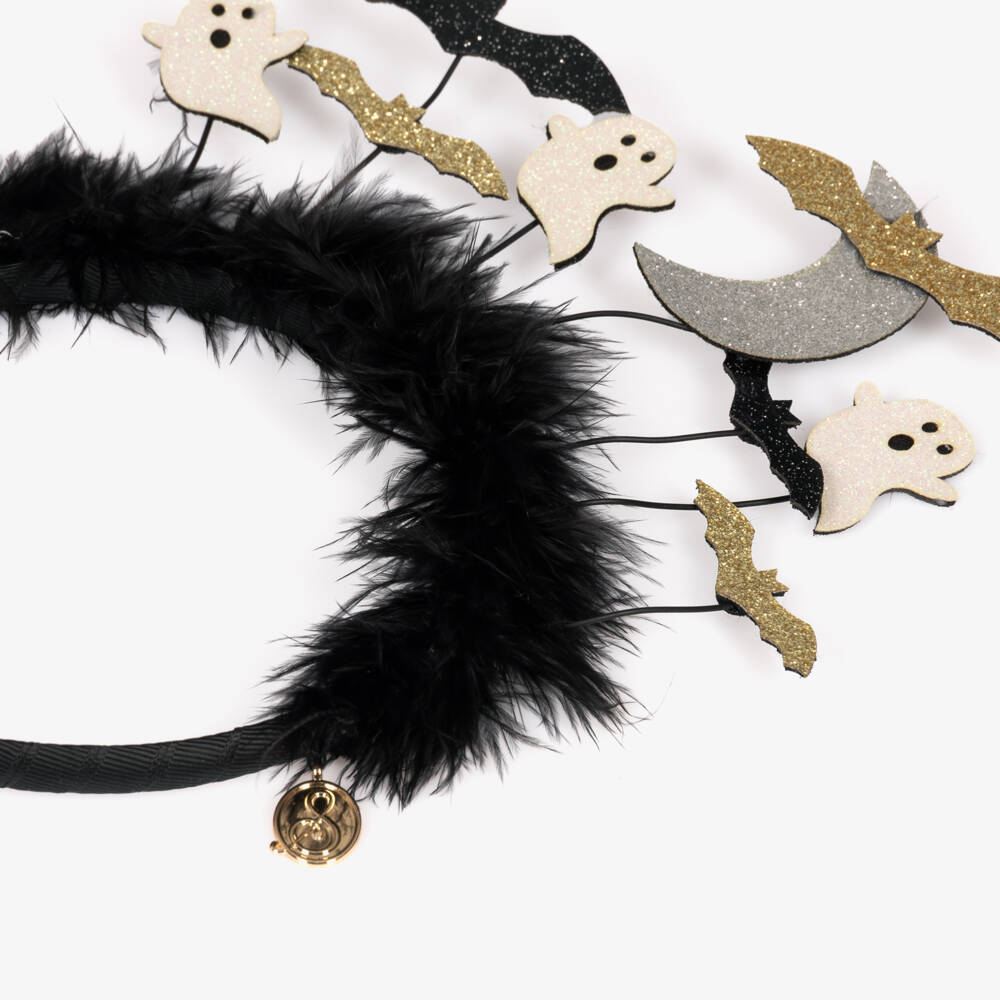 Souza-Girls Black Bat & Ghost Tiara Hairband | Childrensalon