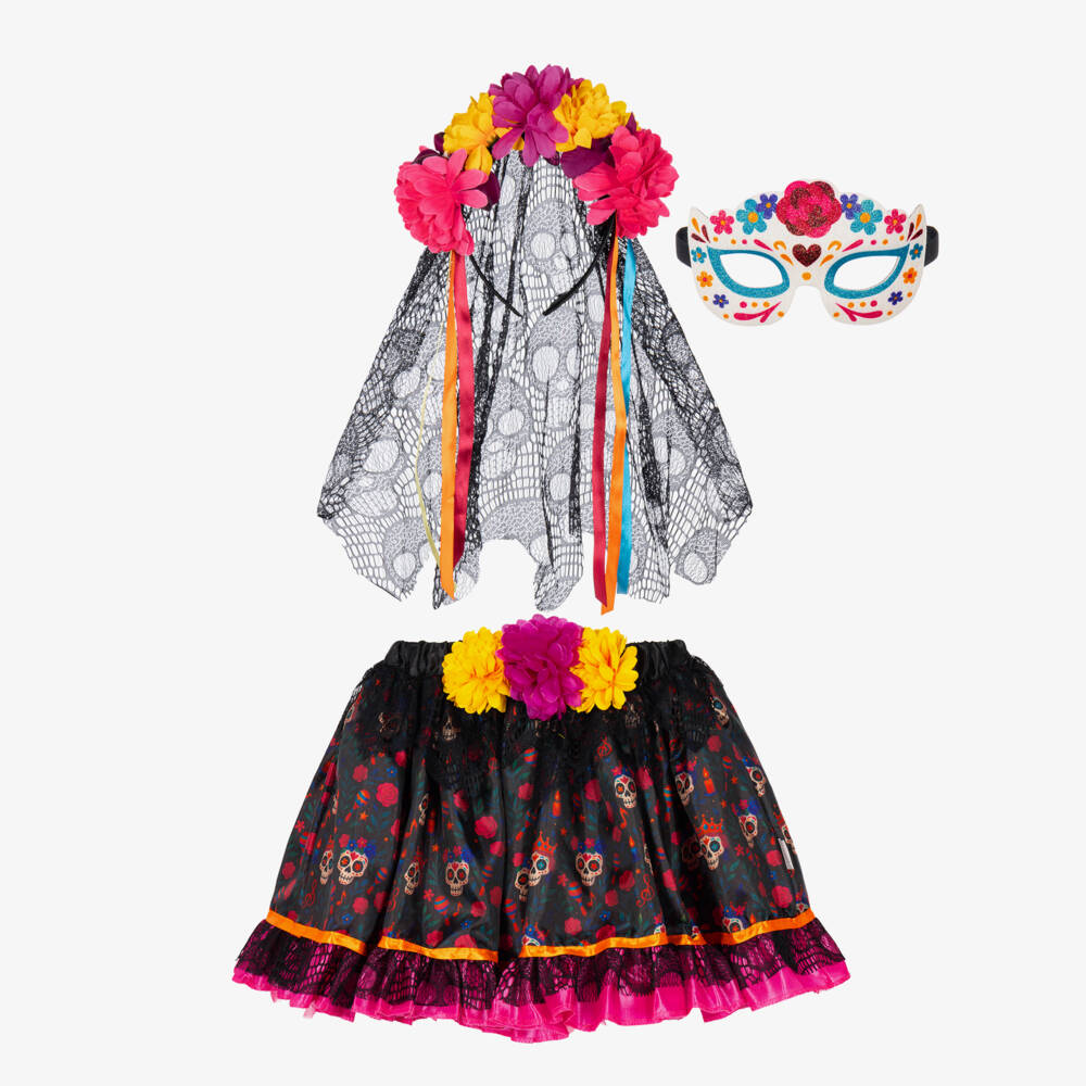 Souza-Girls Black & Pink Marisol Halloween Costume | Childrensalon