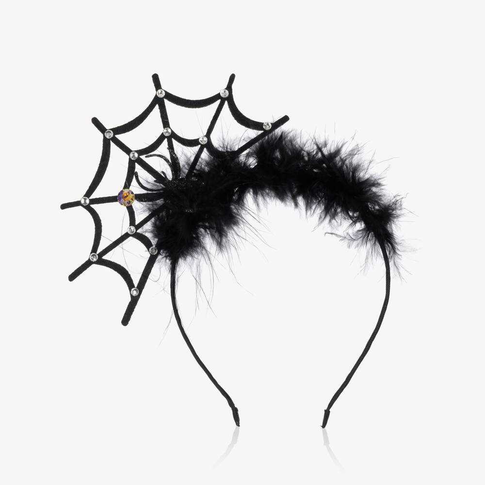 Souza-Girls Black Spider Web Hairband | Childrensalon