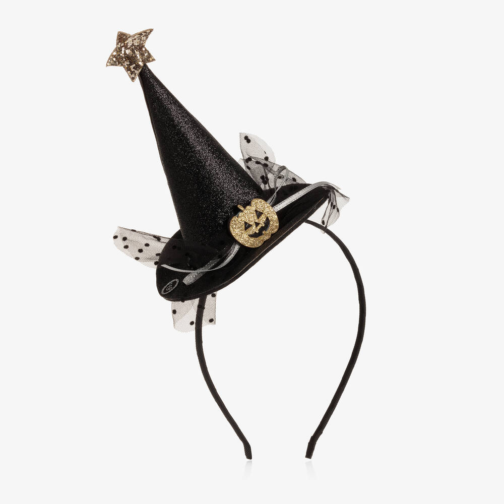 Souza-Girls Black Witch Hat Hairband | Childrensalon