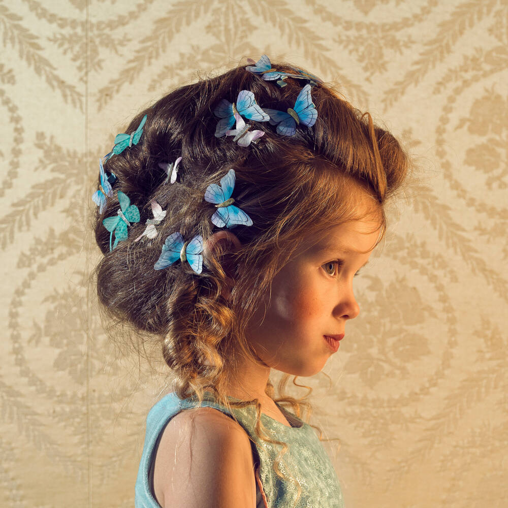 Souza-Girls Blue Butterfly Hair Clips (2 Pack) | Childrensalon