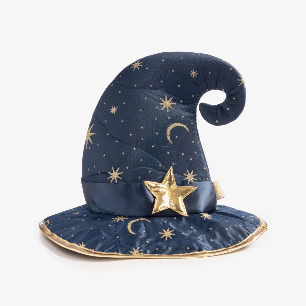 Souza-Girls Blue & Gold Wizard Costume Hat | Childrensalon
