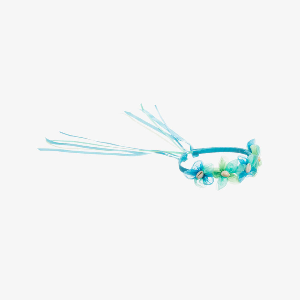 Souza-Girls Blue Mermaid Garland Hairband | Childrensalon