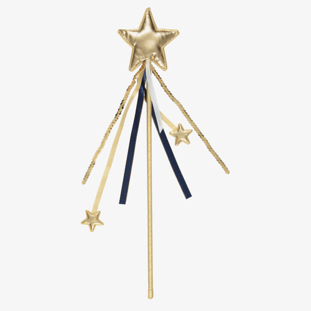 Souza-Girls Gold Orion Star Wand (39cm) | Childrensalon