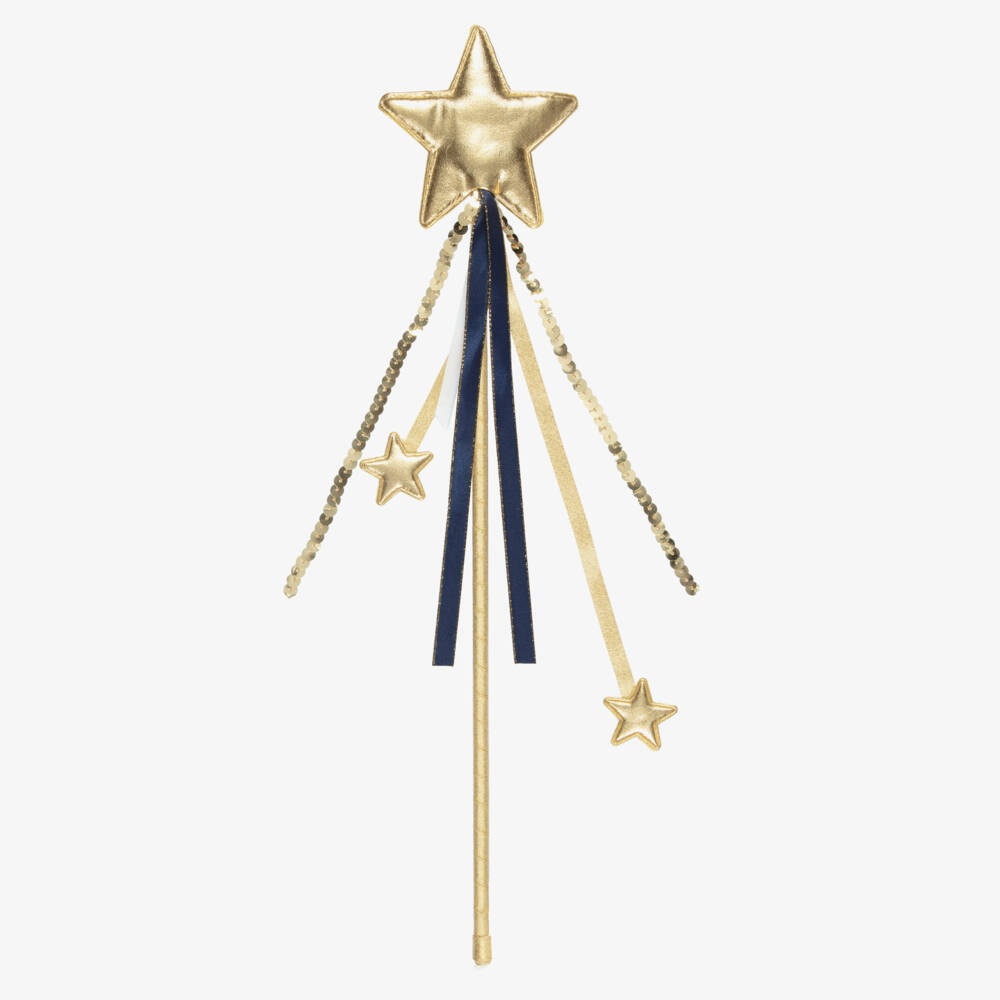 Souza-Girls Gold Orion Star Wand (39cm) | Childrensalon