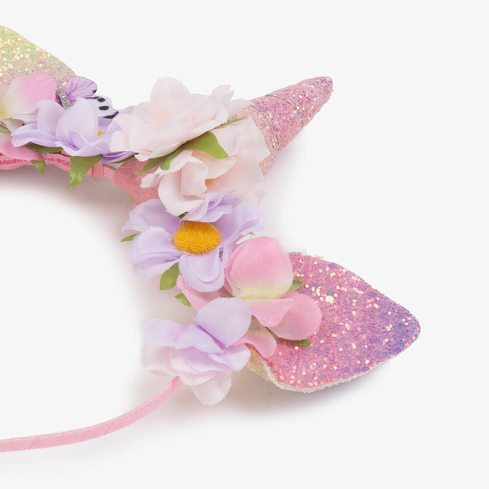 Souza-Girls Pink Sparkly Unicorn Hairband | Childrensalon