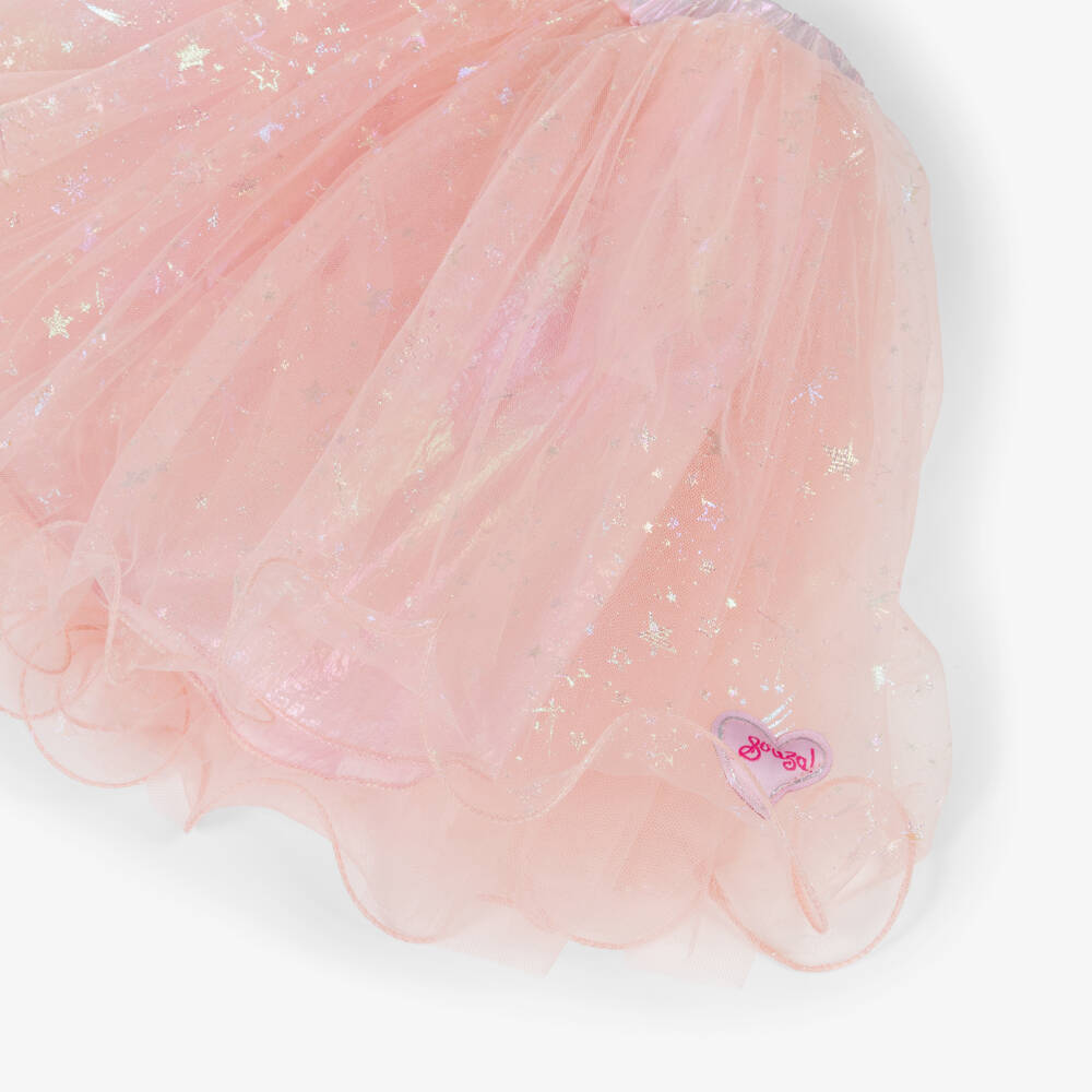 Souza-Girls Pink Tulle Tutu Skirt with Iridescent Star Print | Childrensalon