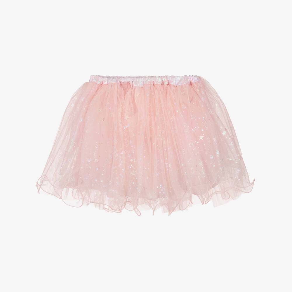 Souza-Girls Pink Tulle Tutu Skirt with Iridescent Star Print | Childrensalon