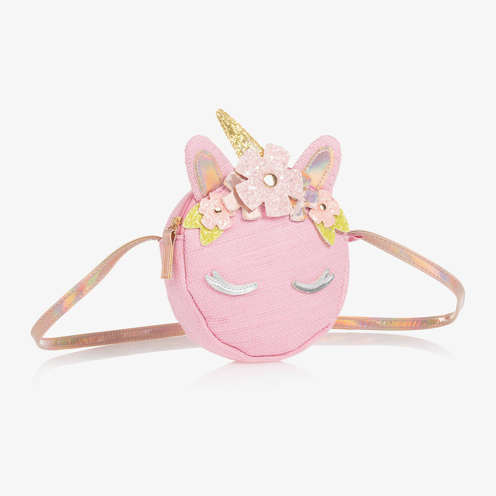 Souza-حقيبة كتف يونيكورن لون زهري للبنات (15 سم) | Childrensalon