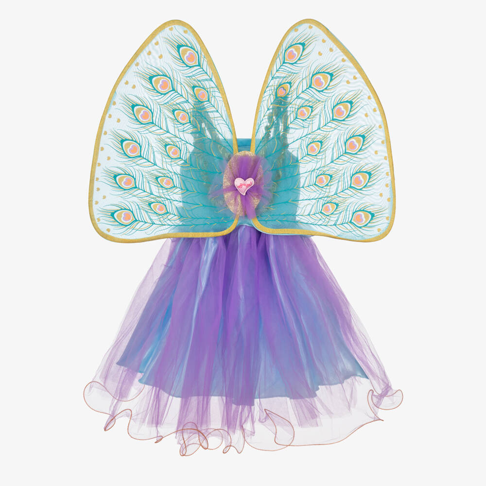 Souza-Girls Purple Peacock Fairy Costume Dress with Wings | Childrensalon